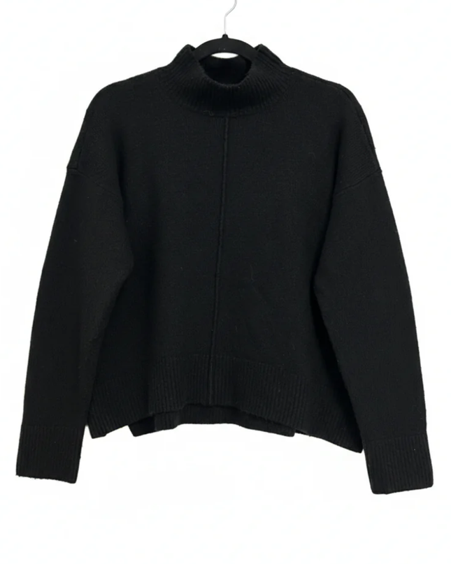 Cotton:On Black Mock Neck Seam Detail Sweater