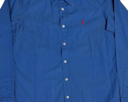 Ralph Lauren Golf Blue Long Sleeve Button-Down Shirt