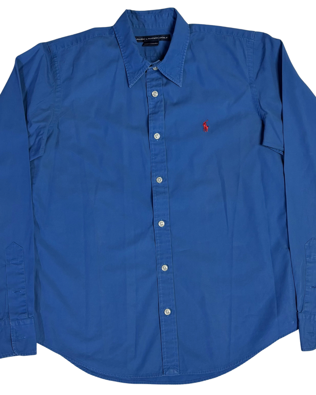 Ralph Lauren Golf Blue Long Sleeve Button-Down Shirt