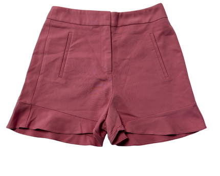 Zara Basic Pink High-Waisted Tailored Shorts