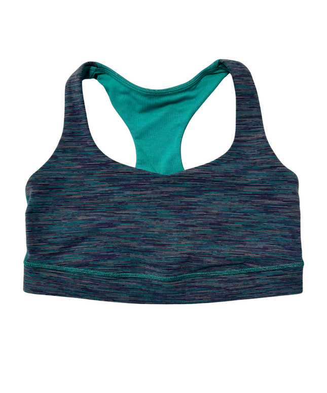 Lululemon Teal Space Dye Racerback Sports Bra