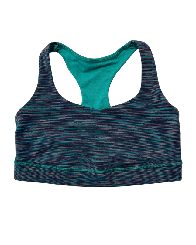 Lululemon Teal Space Dye Racerback Sports Bra