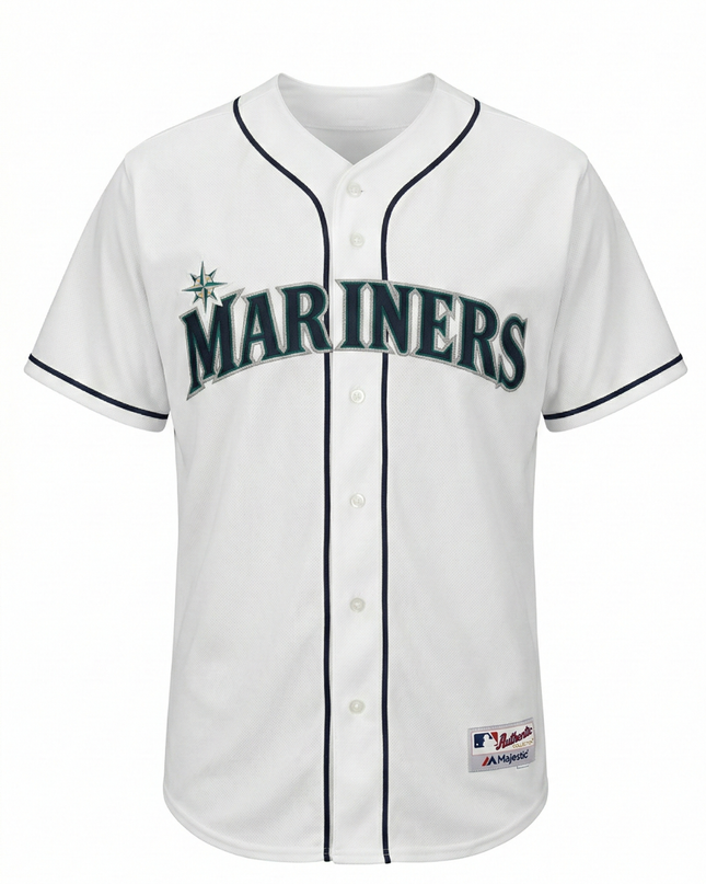 Majestic White Seattle Mariners Richie Sexson #44 Baseball Jersey