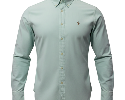 Ralph Lauren Mint Green Long Sleeve Button-Down Shirt