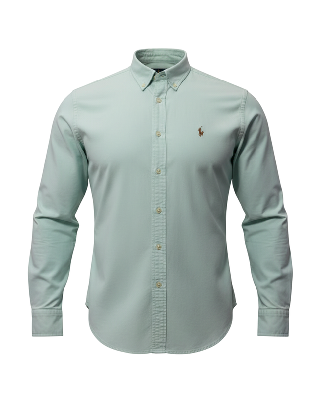 Ralph Lauren Mint Green Long Sleeve Button-Down Shirt