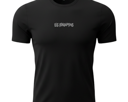 Les Benjamins Black Graphic Logo T-Shirt