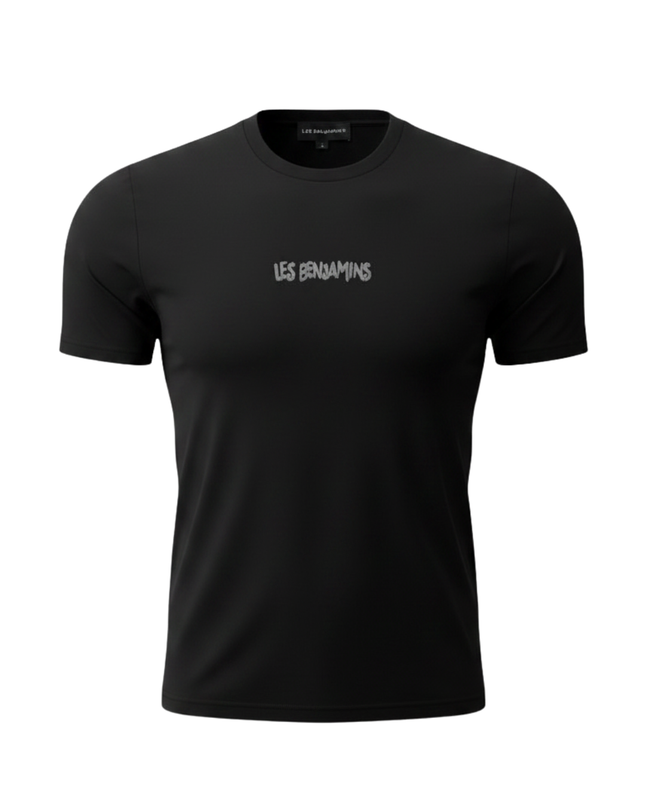Les Benjamins Black Graphic Logo T-Shirt
