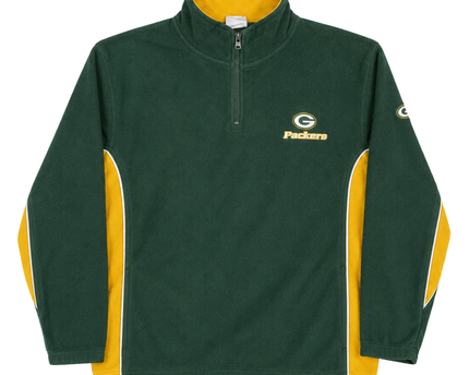NFL Green Green Bay Packers 1/4 Zip Fleece Sweatshirt