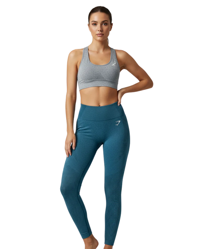 Gymshark Teal Energy+ Seamless High-Waisted Leggings