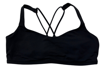Lululemon Black Criss-Cross Strappy Sports Bra