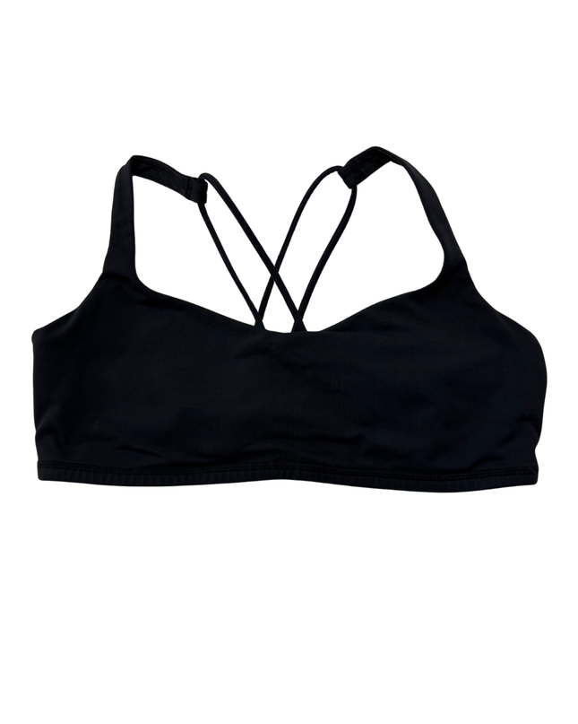 Lululemon Black Criss-Cross Strappy Sports Bra