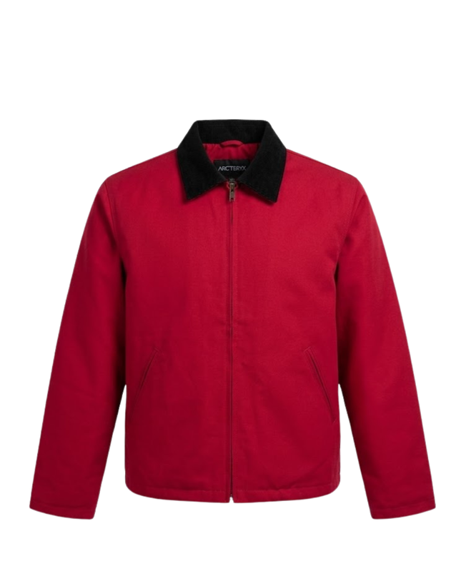 Reworked Carhartt Red Detroit Style Workwear Jacket