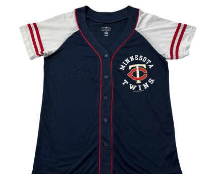Campus Lifestyle Navy Blue Minnesota Twins MLB Women's Baseball Jersey