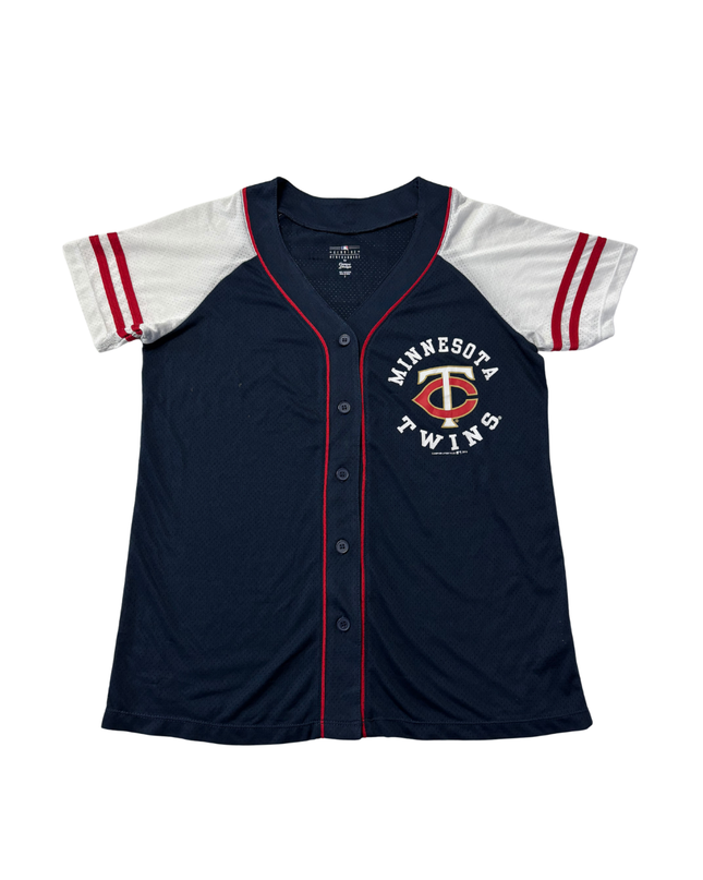 Campus Lifestyle Navy Blue Minnesota Twins MLB Women's Baseball Jersey