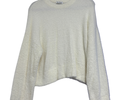 Miss Selfridge White Fluffy Eyelash Knit Sweater