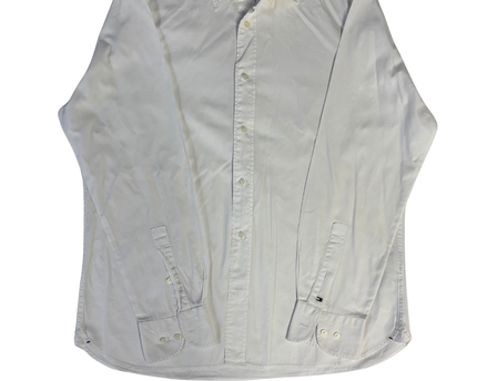 Tommy Hilfiger White Long Sleeve Button-Down Shirt