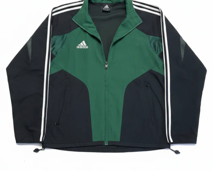 Adidas Green Three Stripes Sports Jacket