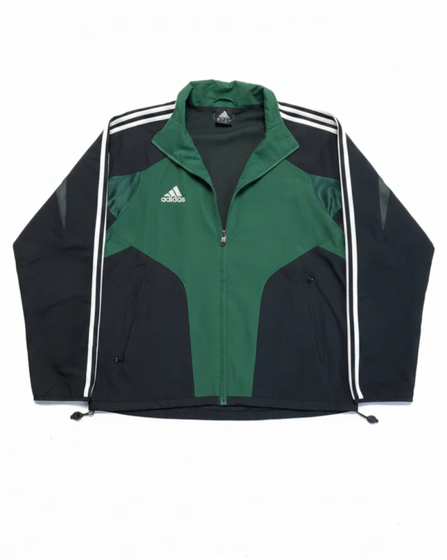 Adidas Green Three Stripes Sports Jacket