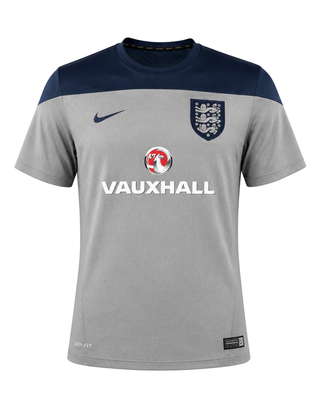 Nike Gray England National Football Team Training Jersey