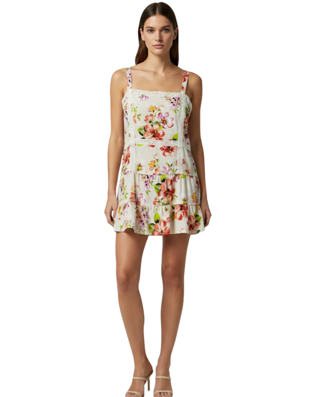 Aéropostale Cream Floral Tiered Lace Cami Top W/Tags