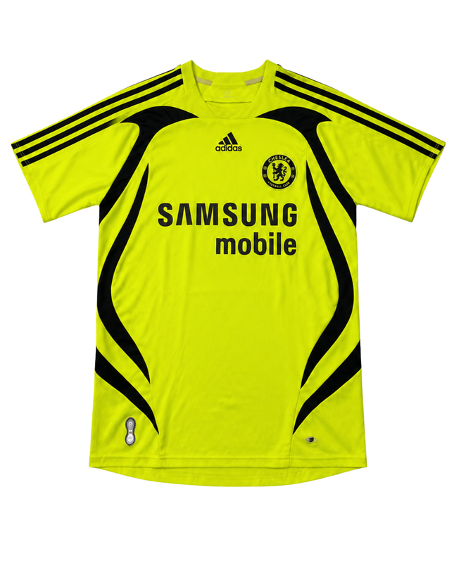 Adidas Chelsea FC 2007-08 Samsung Mobile Neon Yellow Jersey