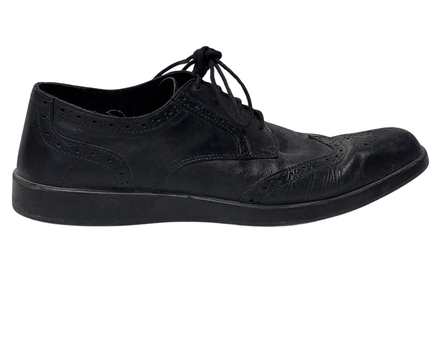 Hush Puppies Black Wingtip Brogue Shoes