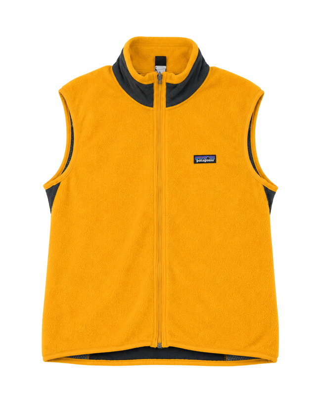 Patagonia Orange Full-Zip Fleece Vest