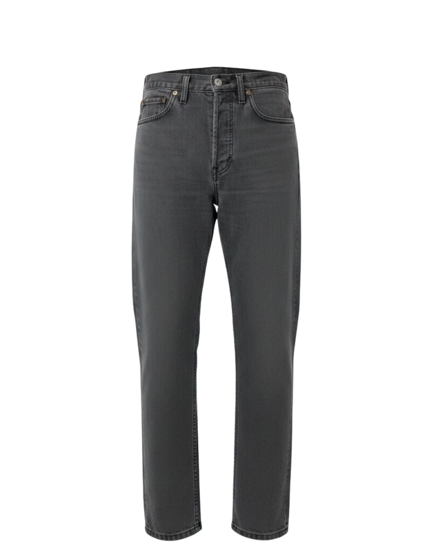 Levi's 501 Grey Textured Straight Leg Jeans