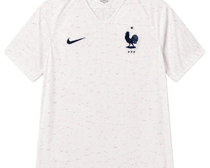 Nike White France FFF 2018 Away Soccer Jersey