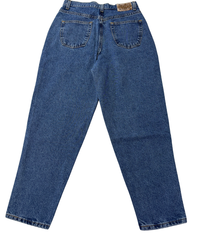Nevada Blue High-Waisted Tapered Mom Jeans