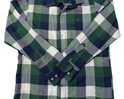 Tommy Hilfiger Green/Navy Blue Check Shirt
