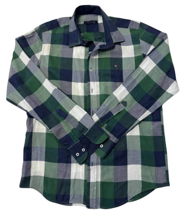 Tommy Hilfiger Green/Navy Blue Check Shirt