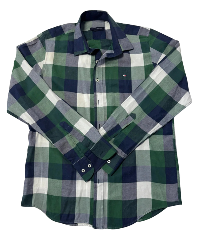 Tommy Hilfiger Green/Navy Blue Check Shirt