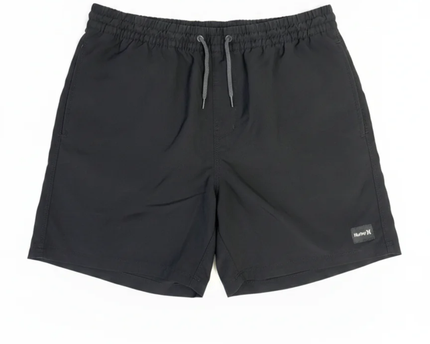 Hurley Men's Black Drawstring Athletic Board Shorts