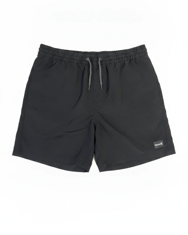Hurley Men's Black Drawstring Athletic Board Shorts