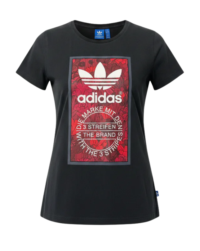 Adidas Black Trefoil Graphic T-Shirt