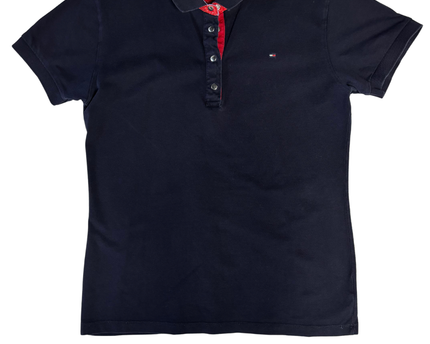 Tommy Hilfiger Navy Blue Classic Fit Short Sleeve Polo Shirt