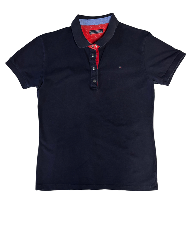 Tommy Hilfiger Navy Blue Classic Fit Short Sleeve Polo Shirt