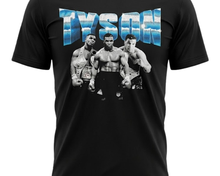 Mike Tyson Collection Black Vintage Graphic T-Shirt