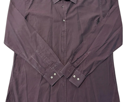 BOSS Dark Purple Slim Fit Cotton Shirt