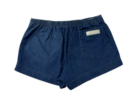 18th Amendment Blue Cotton Denim Shorts