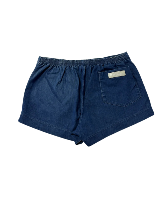 18th Amendment Blue Cotton Denim Shorts