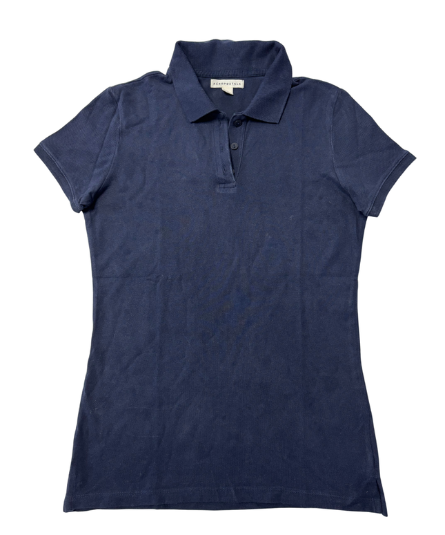 Aeropostale Navy Blue Short Sleeve Polo Shirt