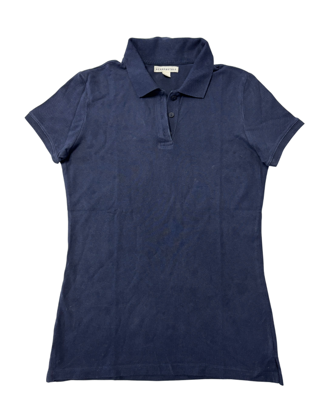 Aeropostale Navy Blue Short Sleeve Polo Shirt