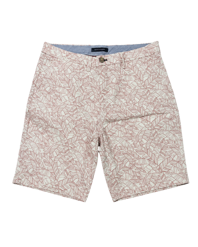 Tommy Hilfiger Red/White Tropical Palm Leaf Print Shorts