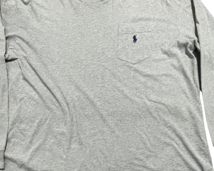 Polo Ralph Lauren Grey Long Sleeve Pocket T-Shirt