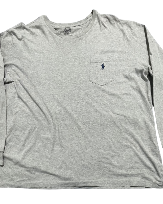 Polo Ralph Lauren Grey Long Sleeve Pocket T-Shirt