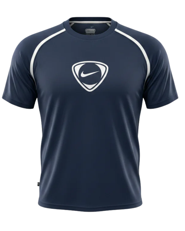 Nike Navy Swoosh Sports T-Shirt
