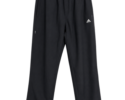 Adidas Black Athletic Zip-Pocket Track Pants