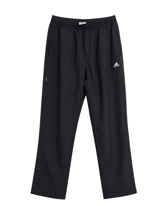 Adidas Black Athletic Zip-Pocket Track Pants